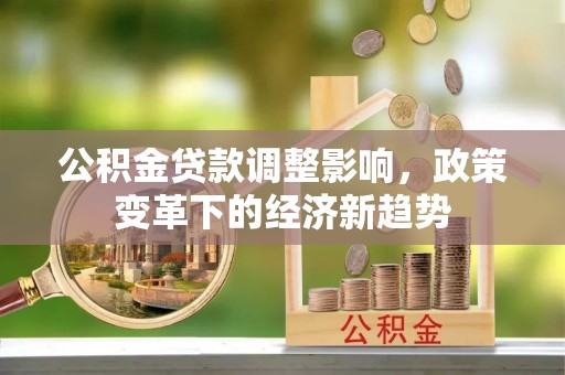 安溪公积金贷款调整影响，政策变革下的经济新趋势
